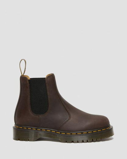 2976 Bex Crazy Horse Chelsea Boots - Dark Brown - Womens
