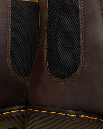 2976 Bex Crazy Horse Chelsea Boots - Dark Brown - Womens