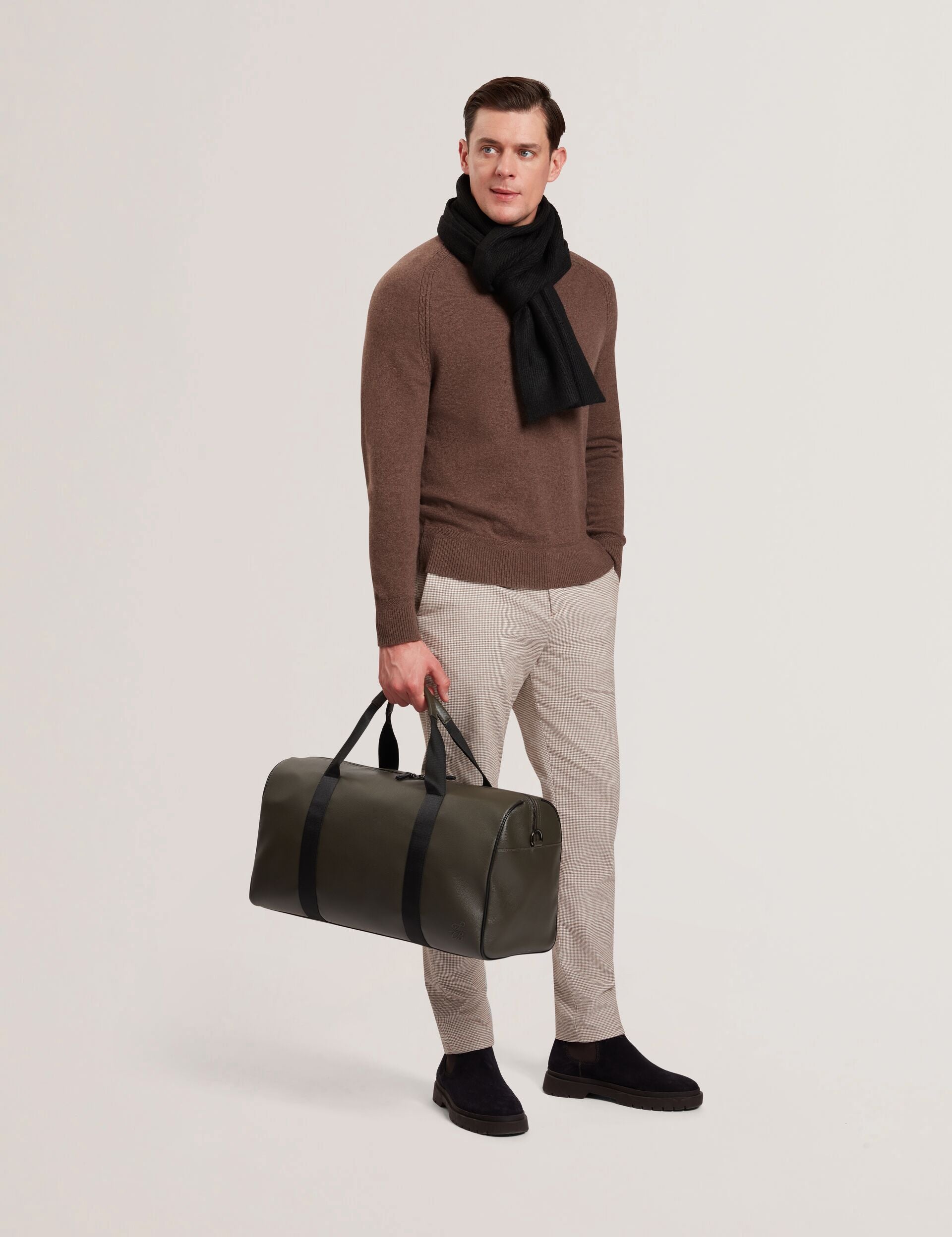Ted Baker Taison Pebbled Faux Leather Holdall Bag