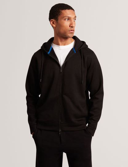 Ted Baker Epio Long Sleeve Zipthrough Neoprene Hoodie