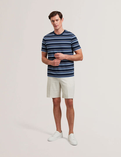 Ted Baker Gorano Short Sleeve Textured Striped Tshirt