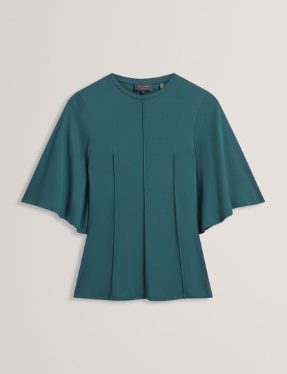 Ted Baker Jackaln Seam Detail Flutter Sleeve Jersey Top Women's