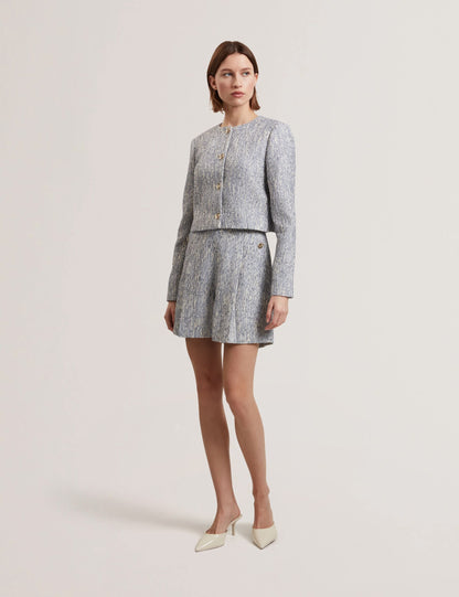 Ted Baker Vulpa Boucle Buttonup Cropped Tailored Jacket Women's