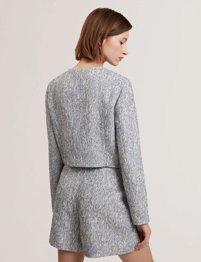 Ted Baker Vulpa Boucle Buttonup Cropped Tailored Jacket Women's