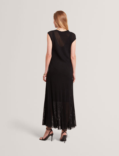 Ted Baker Celyina Sheer Detail Textured Knit Midaxi Dress Women's