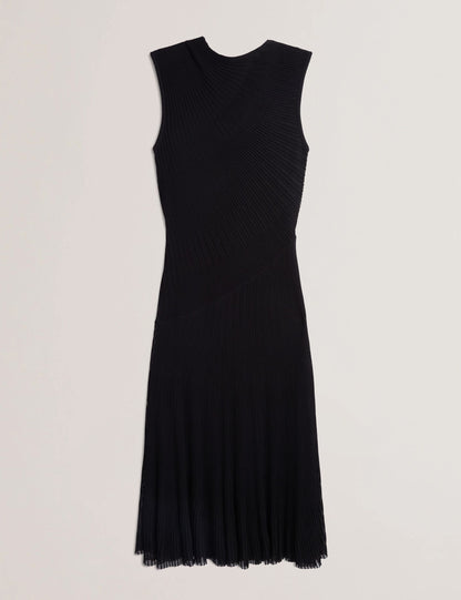 Ted Baker Celyina Sheer Detail Textured Knit Midaxi Dress Women's