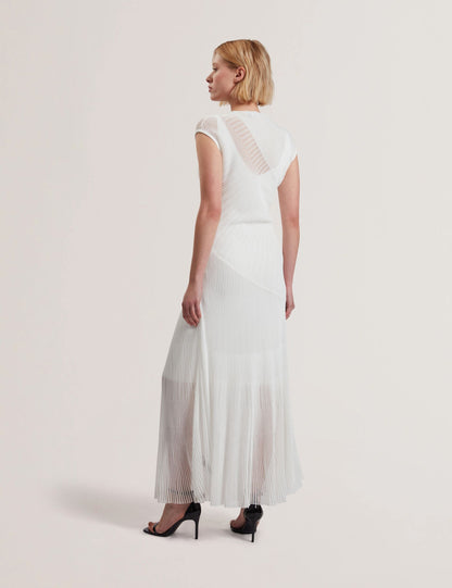 Ted Baker Celyina Sheer Detail Textured Knit Midaxi Dress Women's