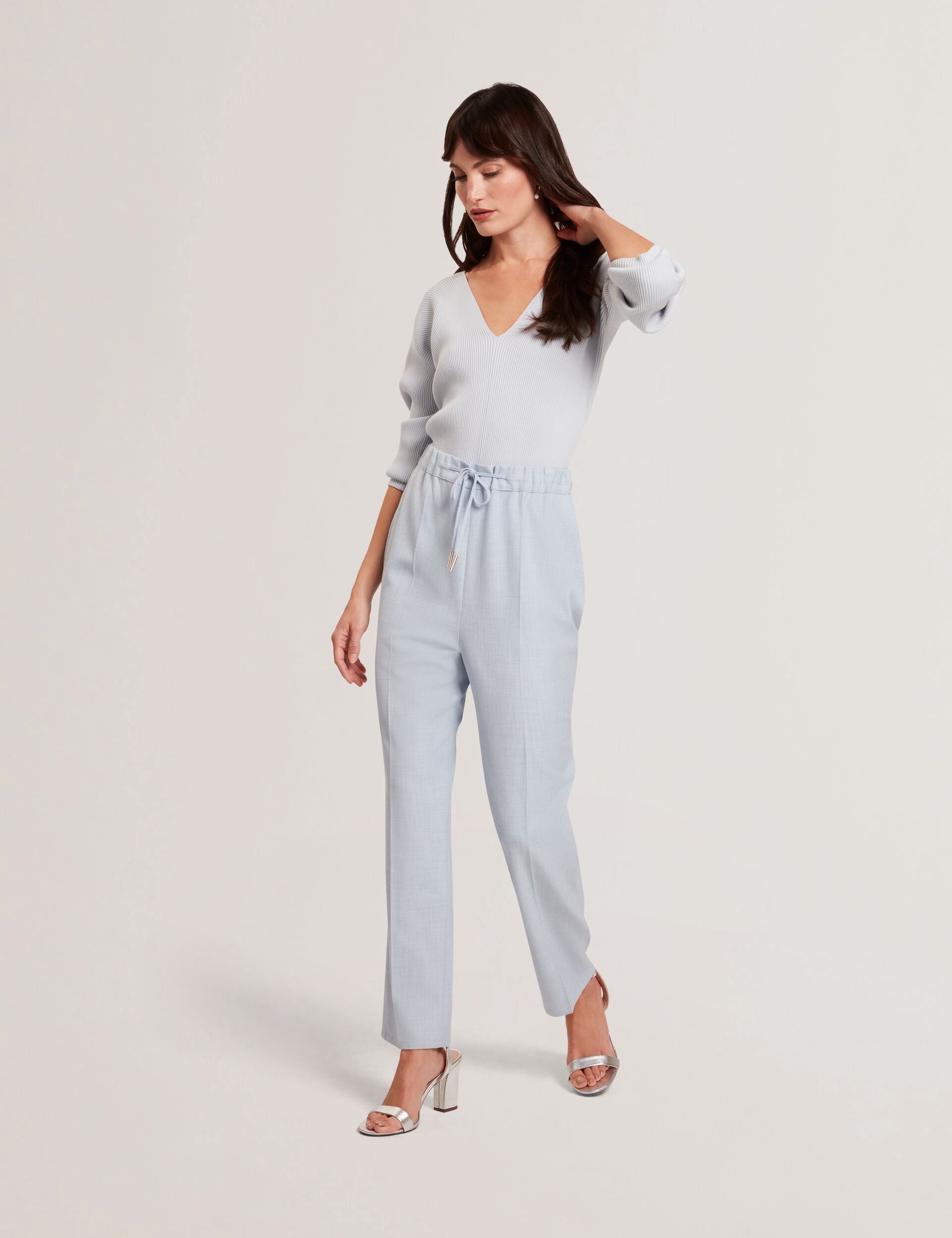 Ted Baker Ballia Elasticated Waist Tailored Tapered Trouser Women's
