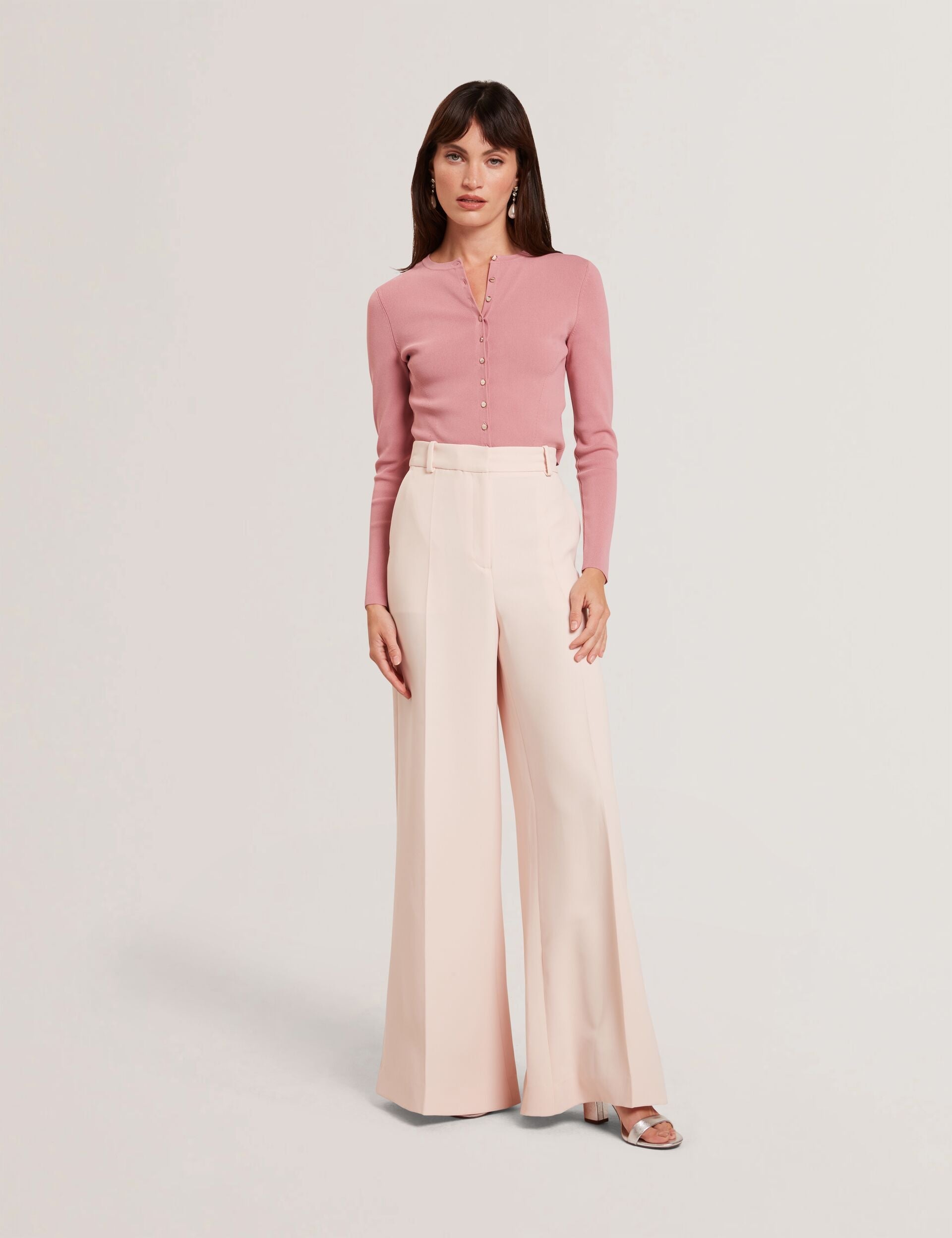 Ted Baker Tragat Ultra Wide Leg Woven Tailored Trousers Women's