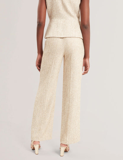 Ted Baker Vulpat Boucle Herringbone Wide Leg Tailored Trousers Women's