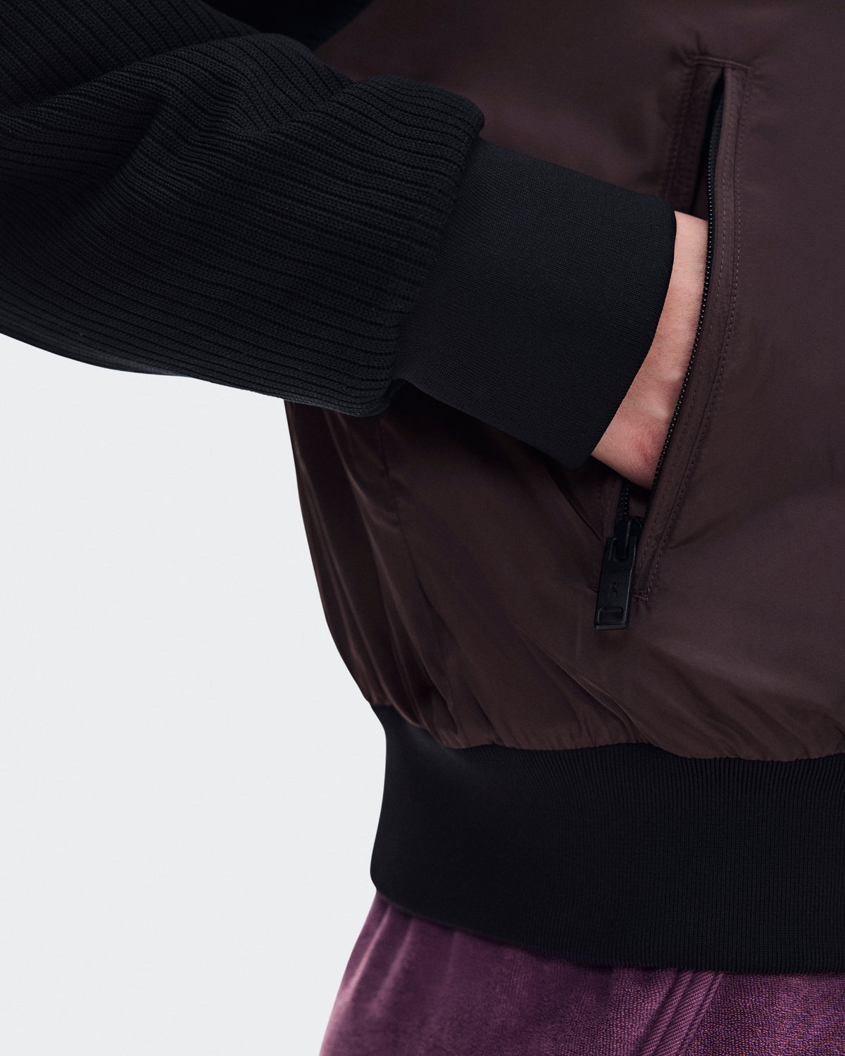On Courtside Bomber Mulberry | Black (Women'S)