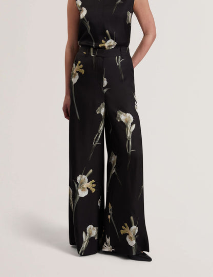 Ted Baker Haydie Floral Print Wide Leg Tailored Trousers Women's