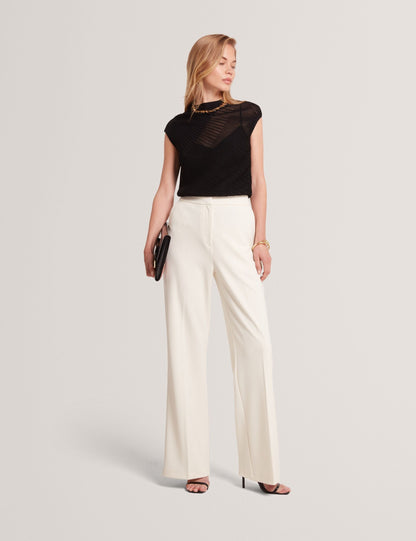 Ted Baker Layynii Sheer Detail Engineered Knit Top Women's