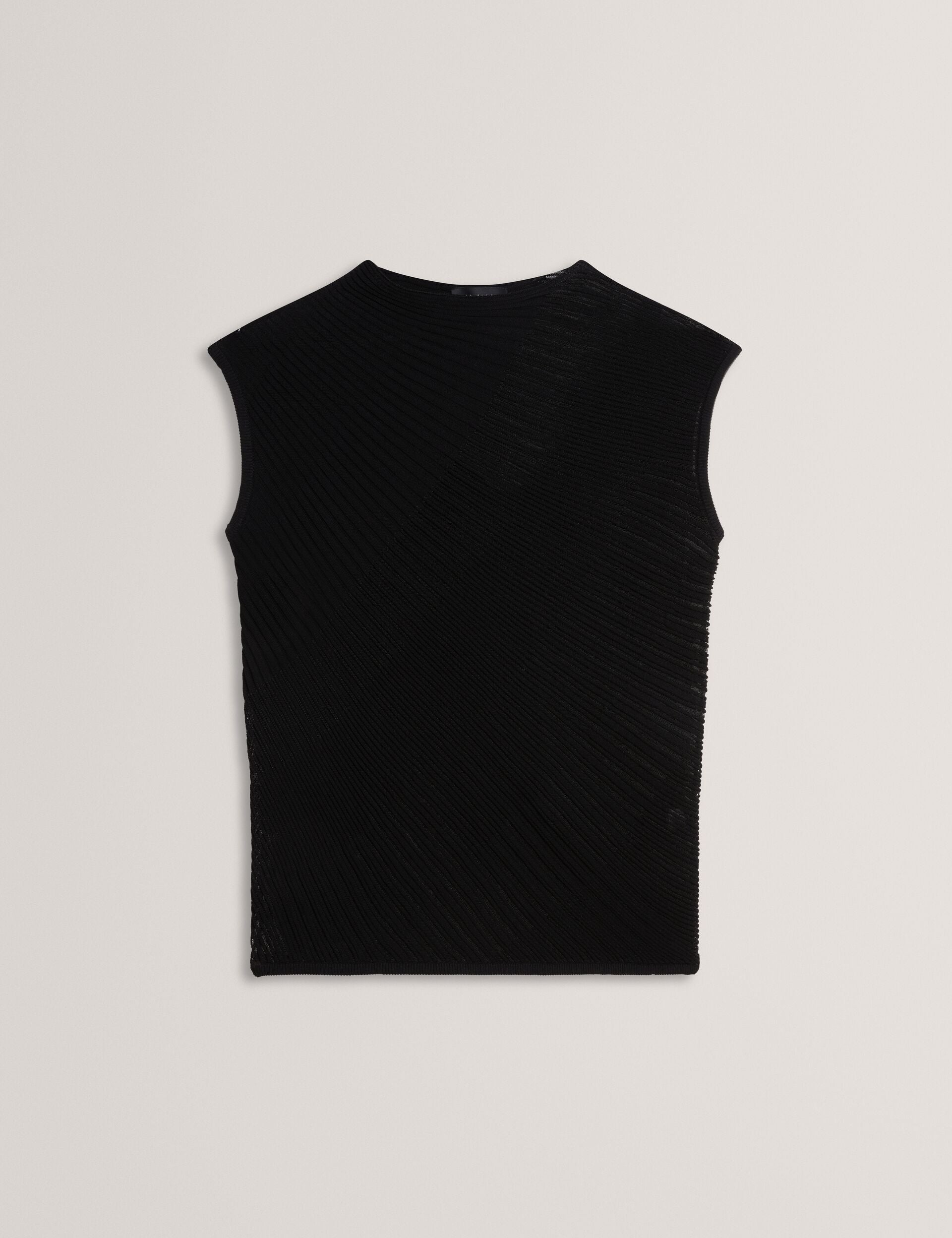 Ted Baker Layynii Sheer Detail Engineered Knit Top Women's
