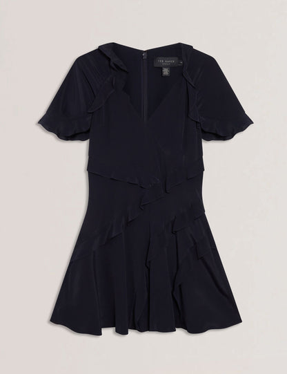 Ted Baker Jojii Frill Trim Angel Sleeve Mini Dress Women's