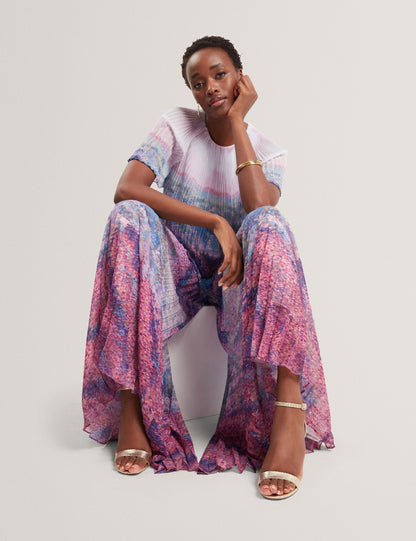 Ted Baker Aharra Pleated Short Sleeve Blouse Women's
