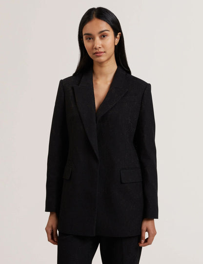 Ted Baker Merio Bonded Lace Single Breasted Relaxed Blazer Women's