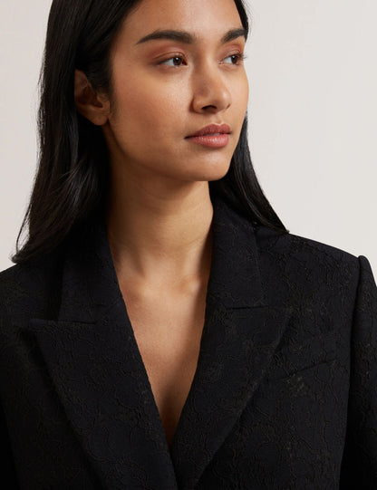 Ted Baker Merio Bonded Lace Single Breasted Relaxed Blazer Women's