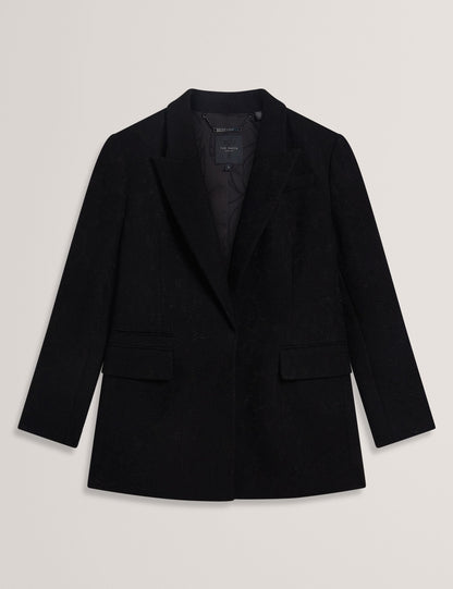 Ted Baker Merio Bonded Lace Single Breasted Relaxed Blazer Women's