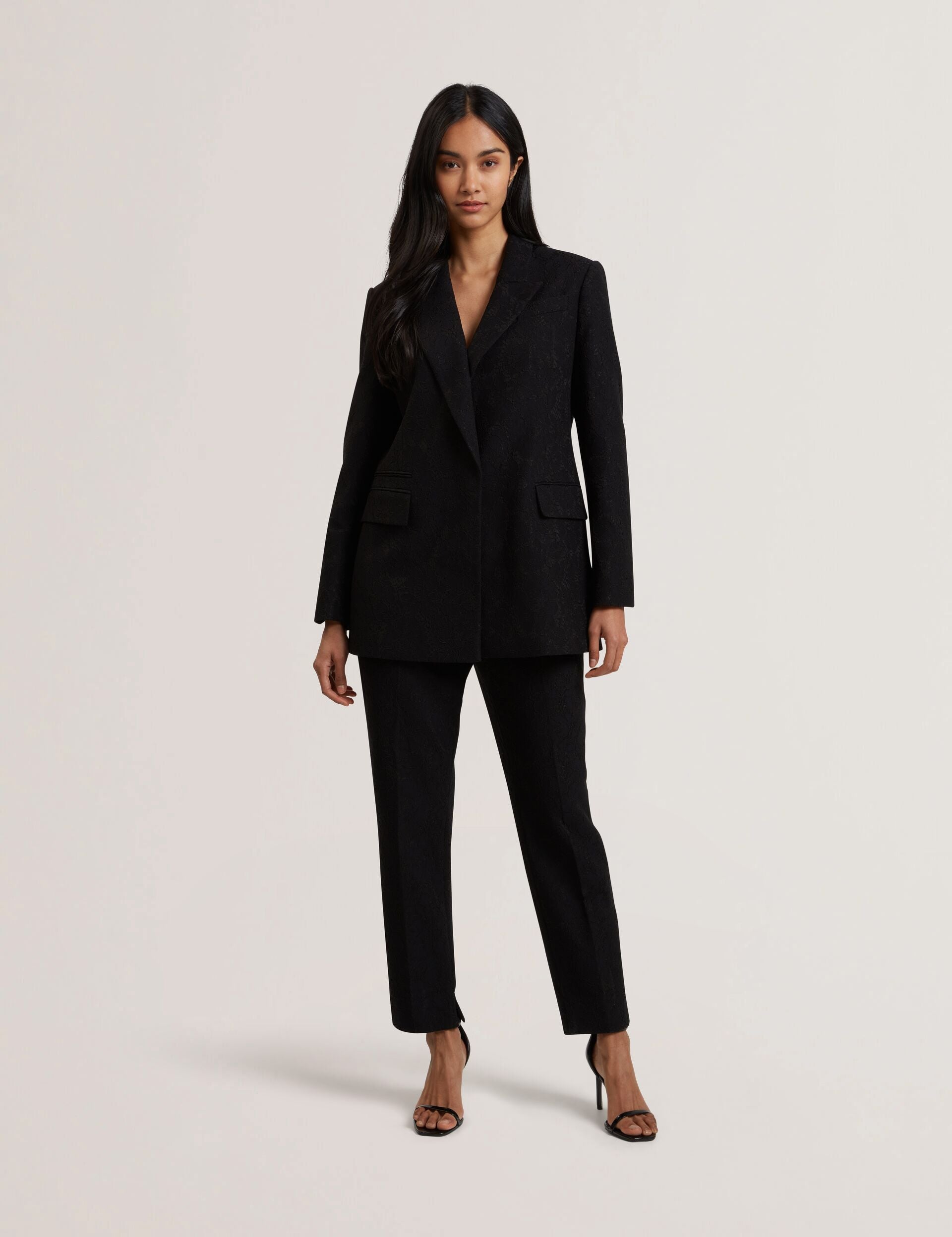 Ted Baker Meriot Bonded Lace Slim Tailored Trousers Women's