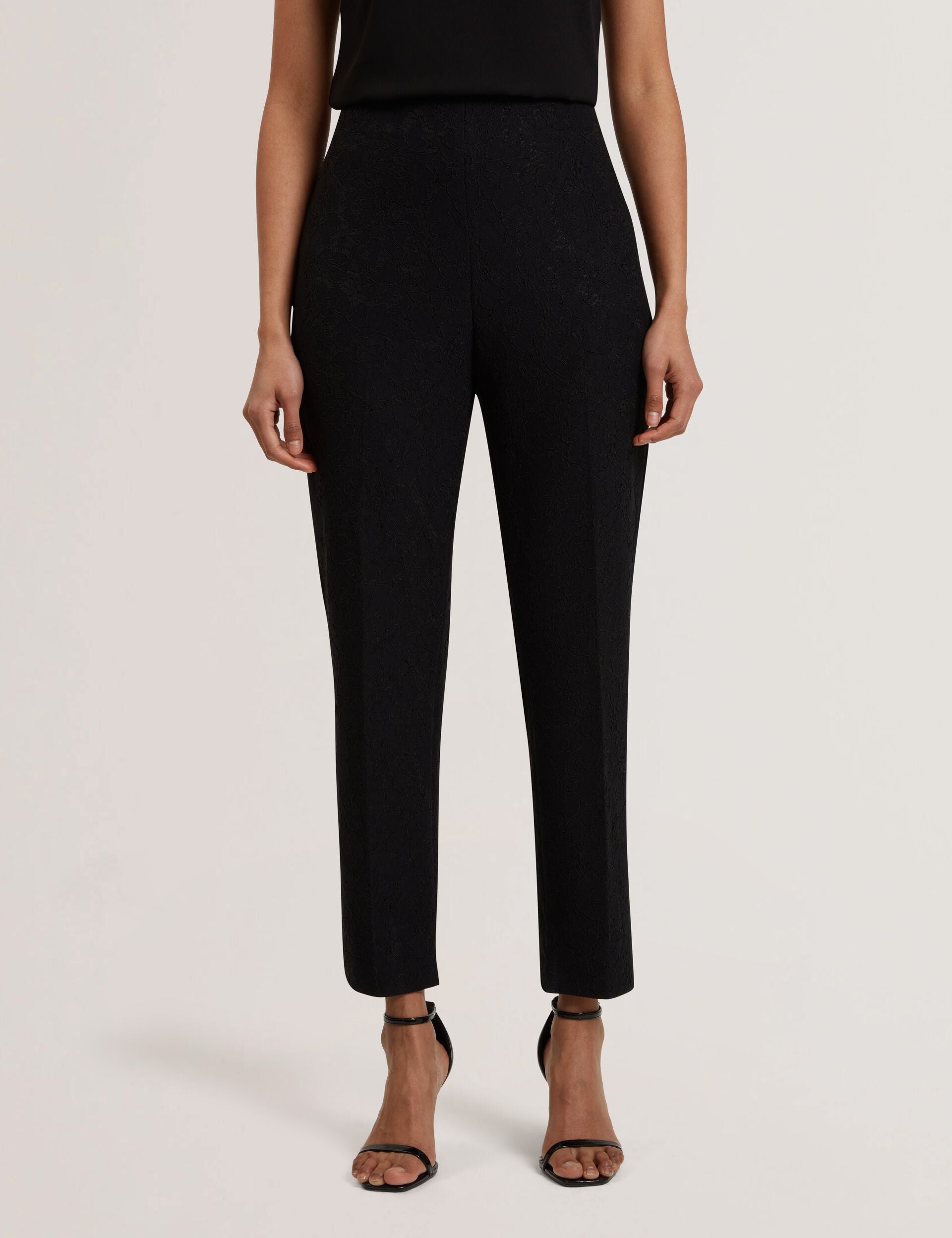 Ted Baker Meriot Bonded Lace Slim Tailored Trousers Women's