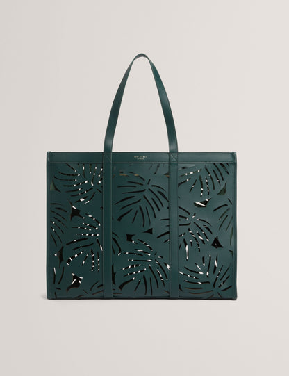 Ted Baker Leiian Leaf Cut Out Wide Leather Tote Bag Women's