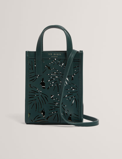 Ted Baker Leeora Leaf Cut Out Mini Leather Tote Bag Women's