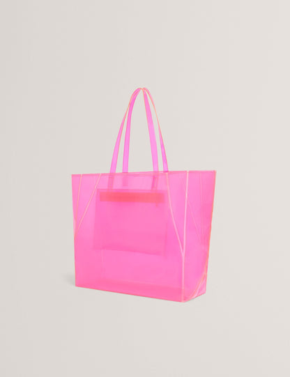 Ted Baker Vinessa Neon Vinyl Large Folding Shopper Bag Women's