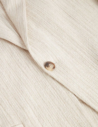 Ted Baker Rusticj Textured Boucle Cotton Blend Blazer