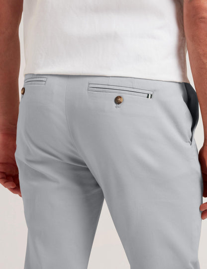 Ted Baker Batford Grey Slim Fit Cotton Blend Chinos