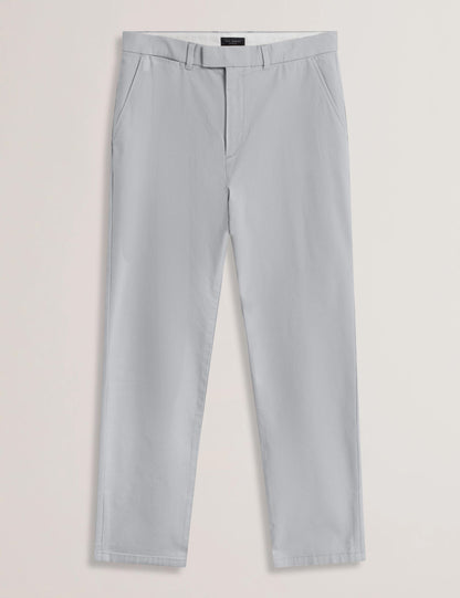 Ted Baker Batford Grey Slim Fit Cotton Blend Chinos