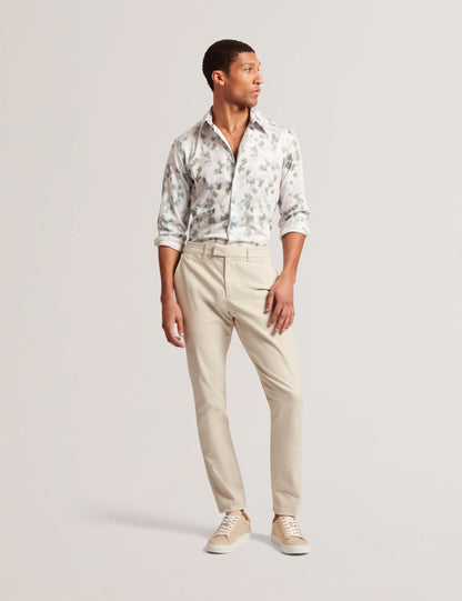 Ted Baker Batford Slim Fit Cotton Blend Chinos