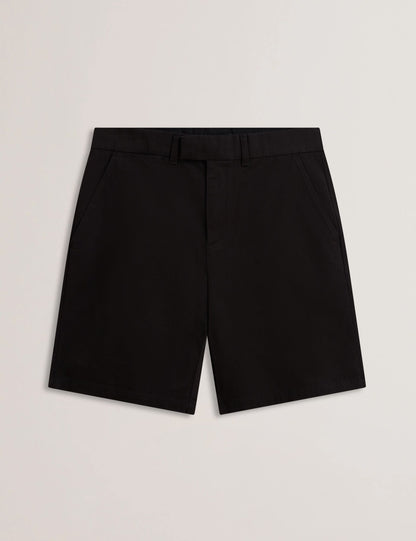 Ted Baker Barnham Black Cotton Blend Chino Shorts