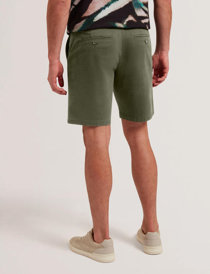 Ted Baker Barnham Khaki Cotton Blend Chino Shorts