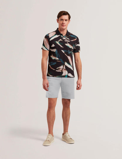 Ted Baker Barnham Grey Cotton Blend Chino Shorts