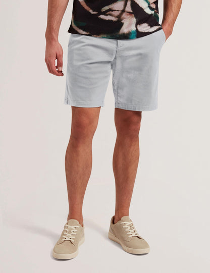 Ted Baker Barnham Grey Cotton Blend Chino Shorts
