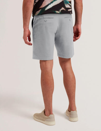 Ted Baker Barnham Grey Cotton Blend Chino Shorts
