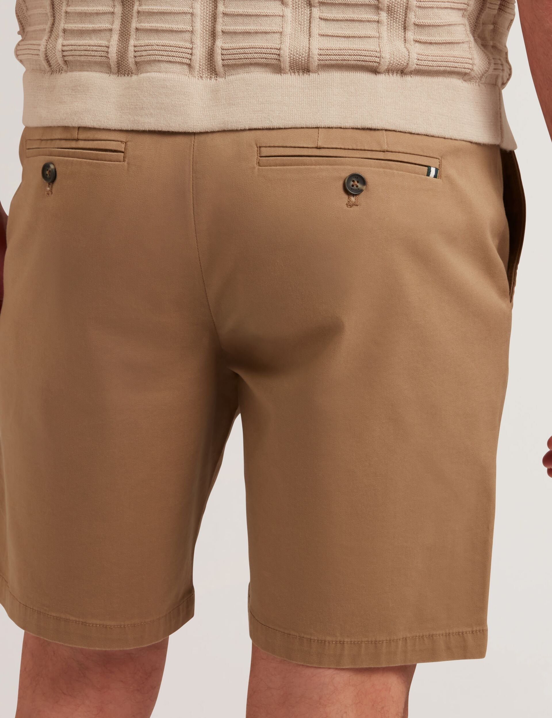 Ted Baker Barnham Regular Fit Cotton Blend Chino Shorts