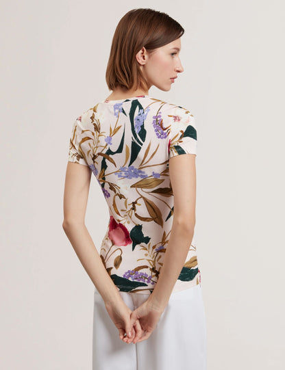 Ted Baker Belliea Painted Floral Print Slim Fit Tshirt Women's