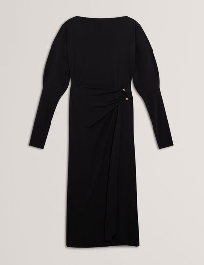 Ted Baker Ralhaa Wrapover Jersey Long Sleeve Midi Dress Women's