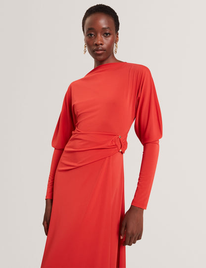 Ted Baker Ralhaa Wrapover Jersey Long Sleeve Midi Dress Women's