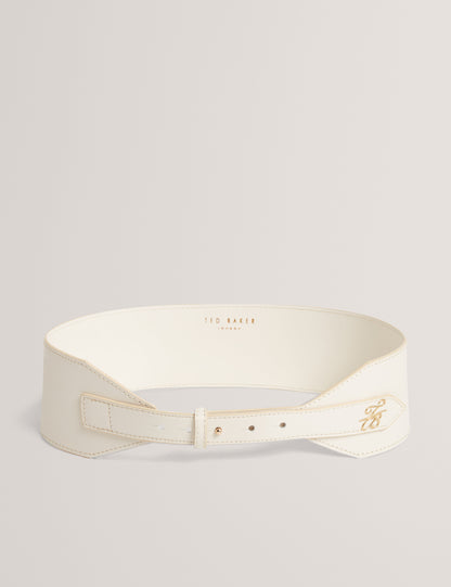 Ted Baker Annalee Tb Hardware Logo Leather Sash Belt Women's
