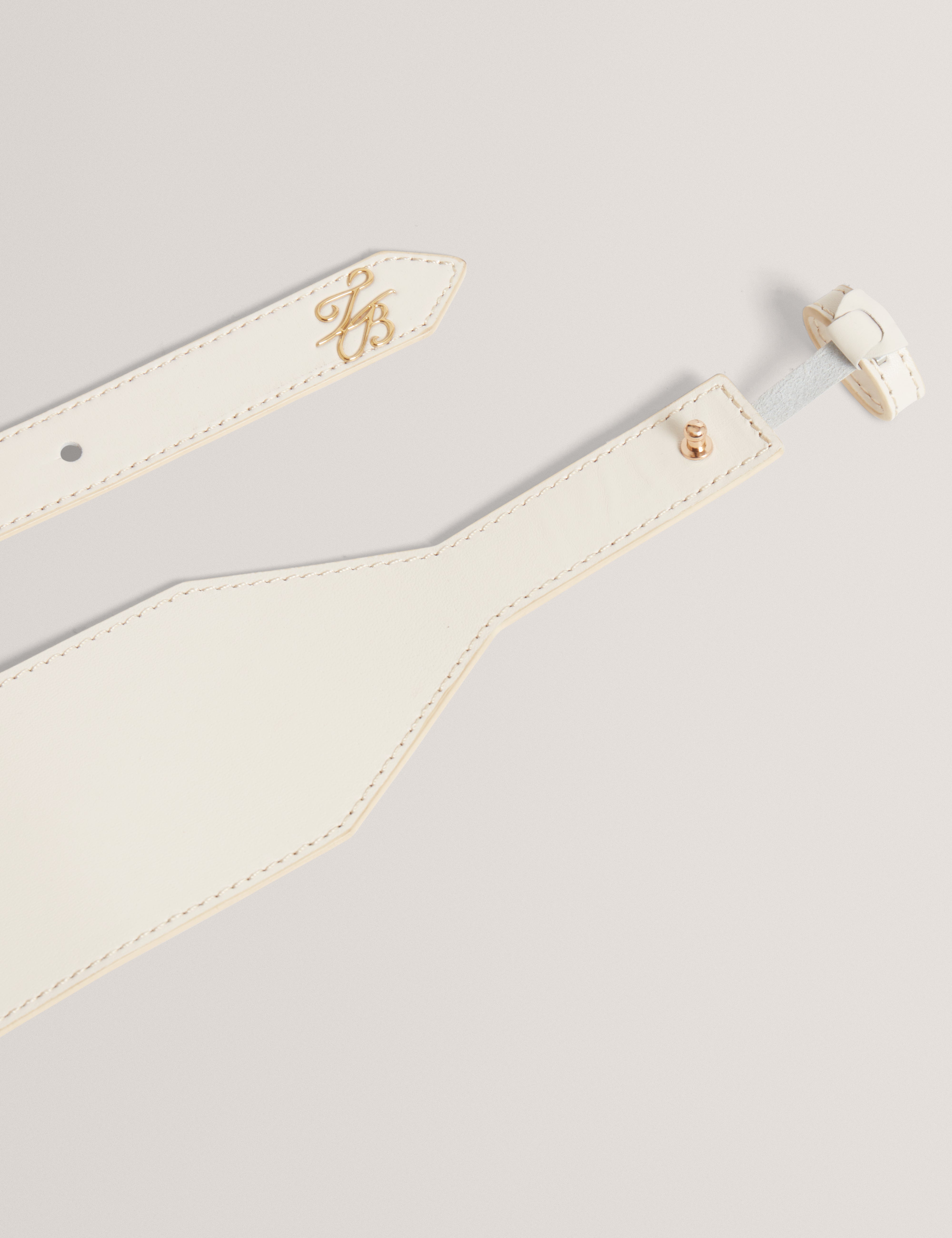 Ted Baker Annalee Tb Hardware Logo Leather Sash Belt Women's