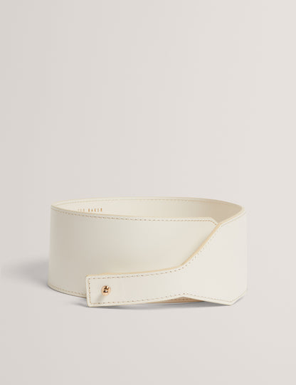 Ted Baker Annalee Tb Hardware Logo Leather Sash Belt Women's