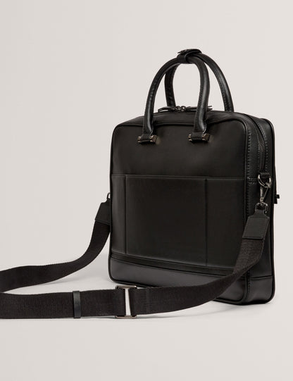 Ted Baker Sanndro Crosshatch Faux Leather Laptop Bag