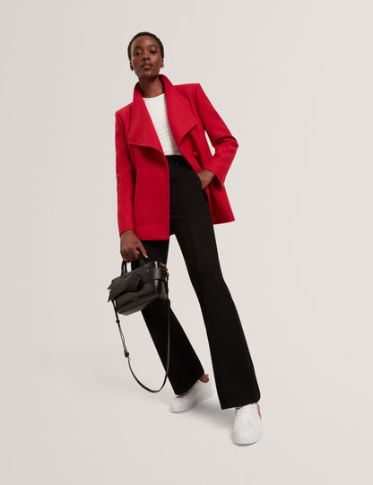 Ted Baker Evigna Wool Rich Hourglass Short Wrap Coat Women's