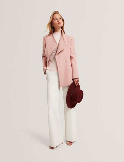 Ted Baker Evigna Wool Rich Hourglass Short Wrap Coat Women's