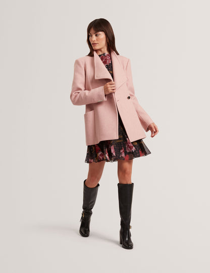 Ted Baker Evigna Wool Rich Hourglass Short Wrap Coat Women's