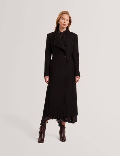 Ted Baker Mindee Wool Rich Hourglass Longline Wrap Coat Women's