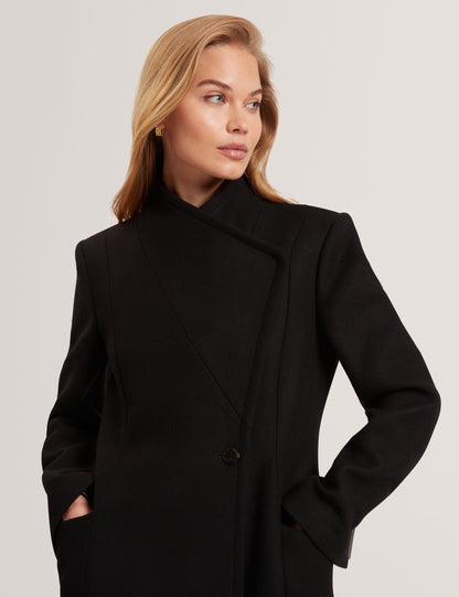 Ted Baker Mindee Wool Rich Hourglass Longline Wrap Coat Women's